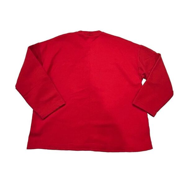 Vintage JERZEES Sweatshirt Red Crewneck Dear Santa I Can Explain Size XL - Picture 2 of 7